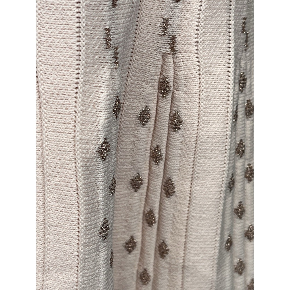 NWT Ted Baker Vellia Knit Skater Dress 5 Ballet Pink Rose Gold Interview Brunch - Picture 6 of 15